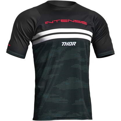 Men's INTENSE x THOR MTB Black Camo Short Sleeve Jersey