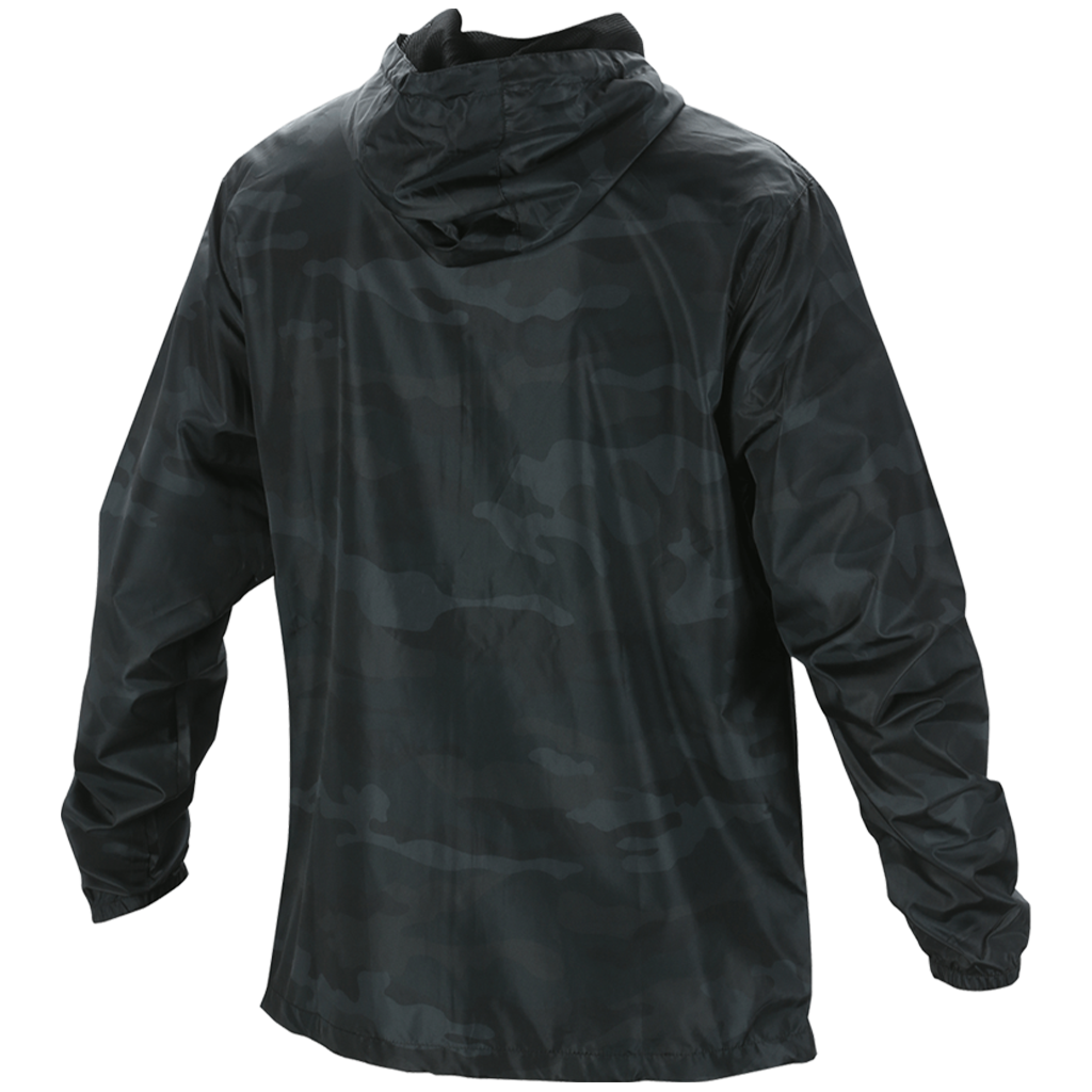 Men's Black Camo Windbreaker