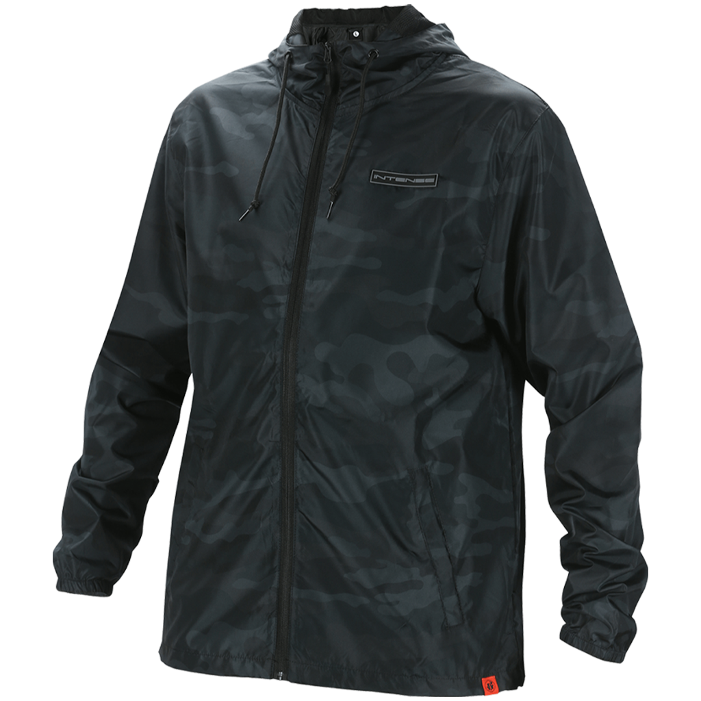 Men's Black Camo Windbreaker