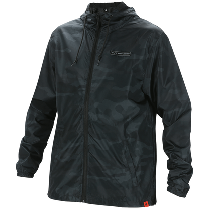 Men's Black Camo Windbreaker