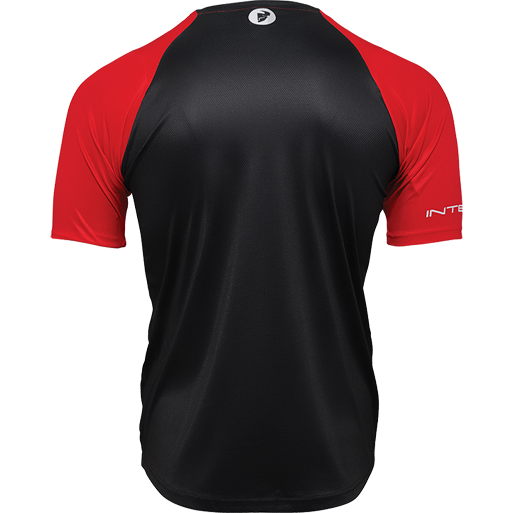Men's INTENSE x THOR MTB Assist Chex Red/Black Short Sleeve Jersey