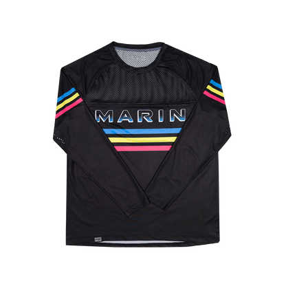 Long Sleeve VenTop Jersey - Marin Race Stripes