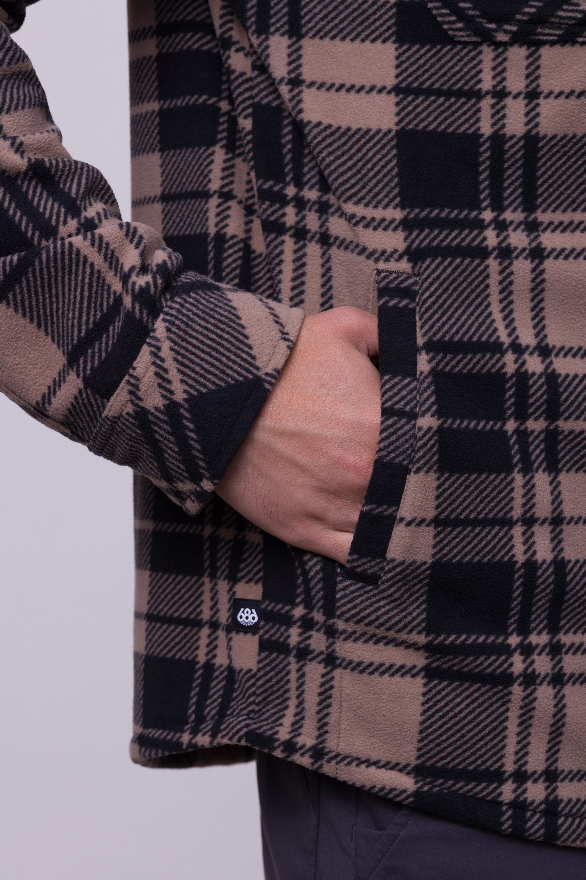 686 Men's Sierra Fleece Flannel – Howler Bike Park - Main Image