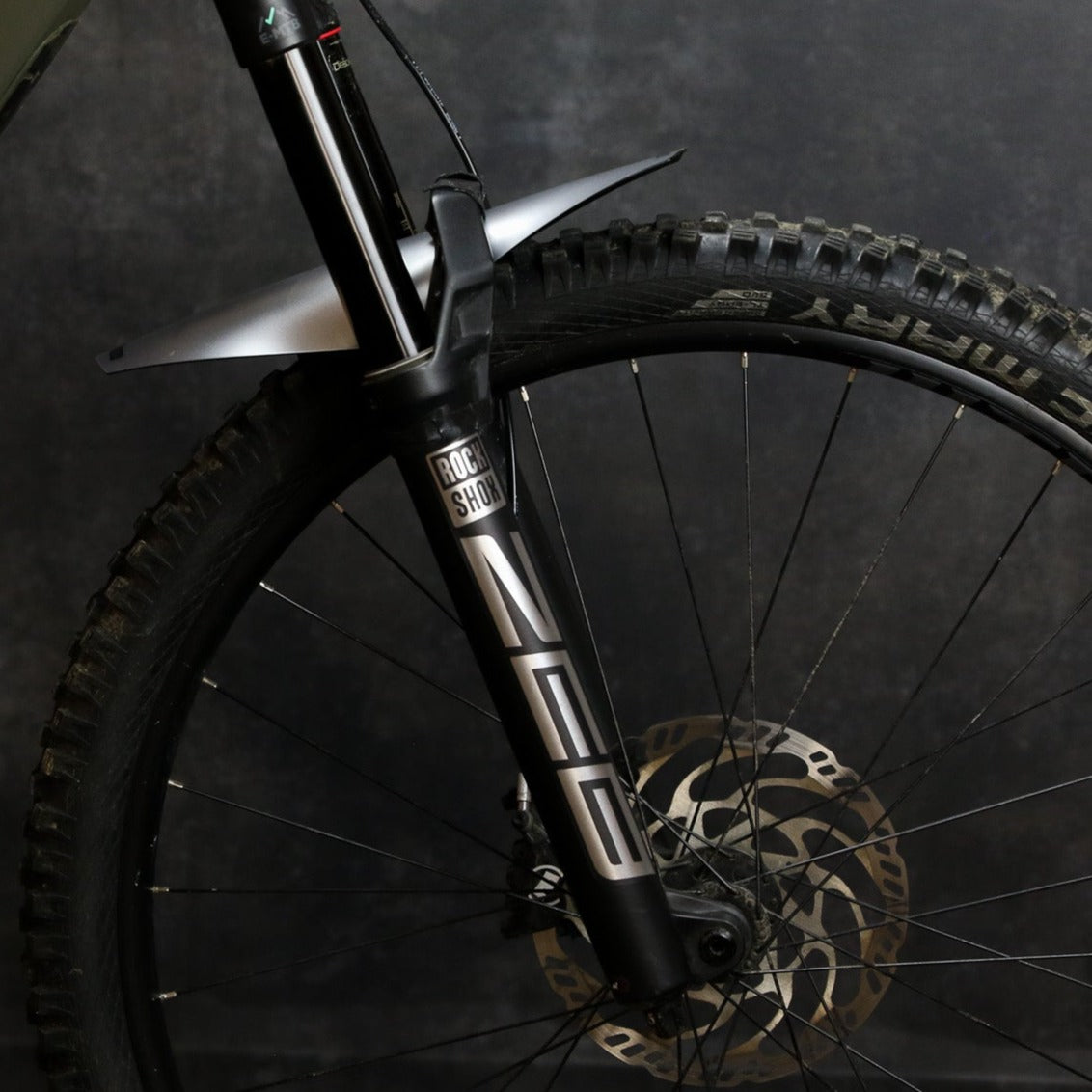 Metallic Silver Long Fender