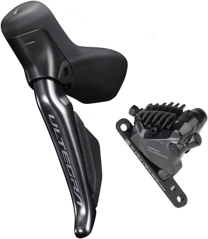 Shimano Ultegra ST-R8170D Di2 Shift/Brake Lever BR-R8170 Hydraulic Disc Brake Caliper - Left/Front 2x Flat Mount BLK