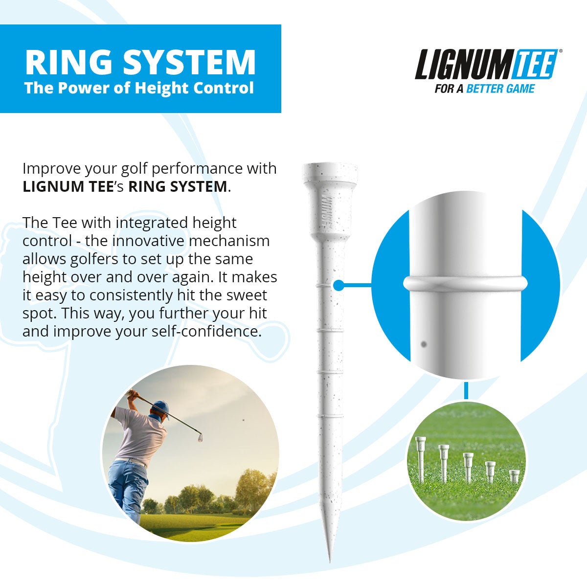 Lignum Tee - Classic Golf Tee Eco
