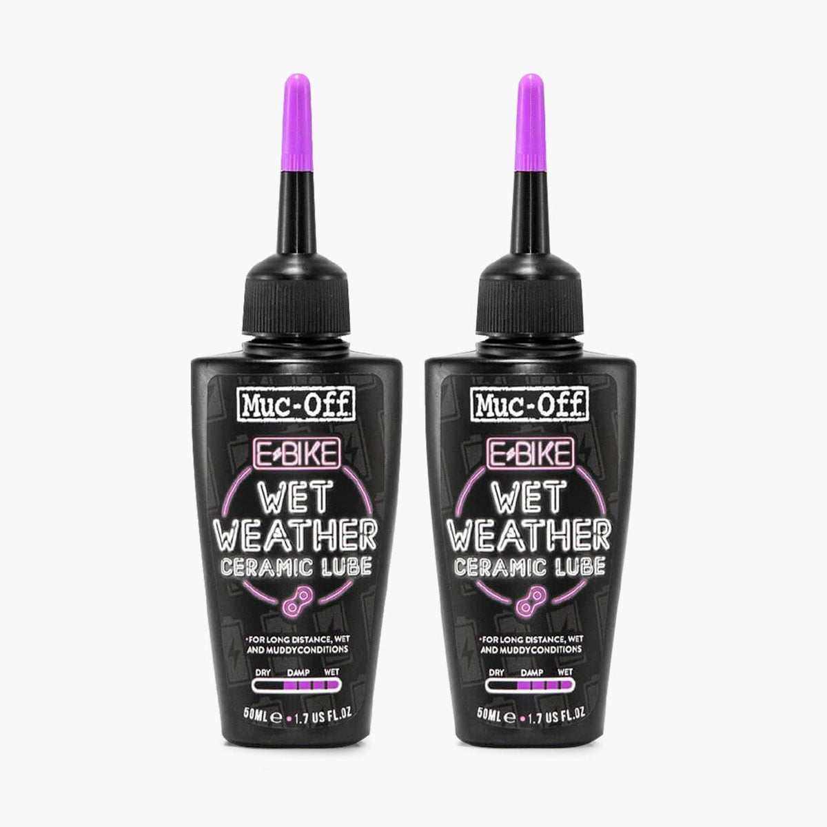 2 x eBike Wet Chain Lube - 1.7 fl oz