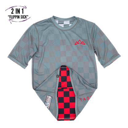 Mullet Reversible Ride Jersey (S/S) - Trickle Check