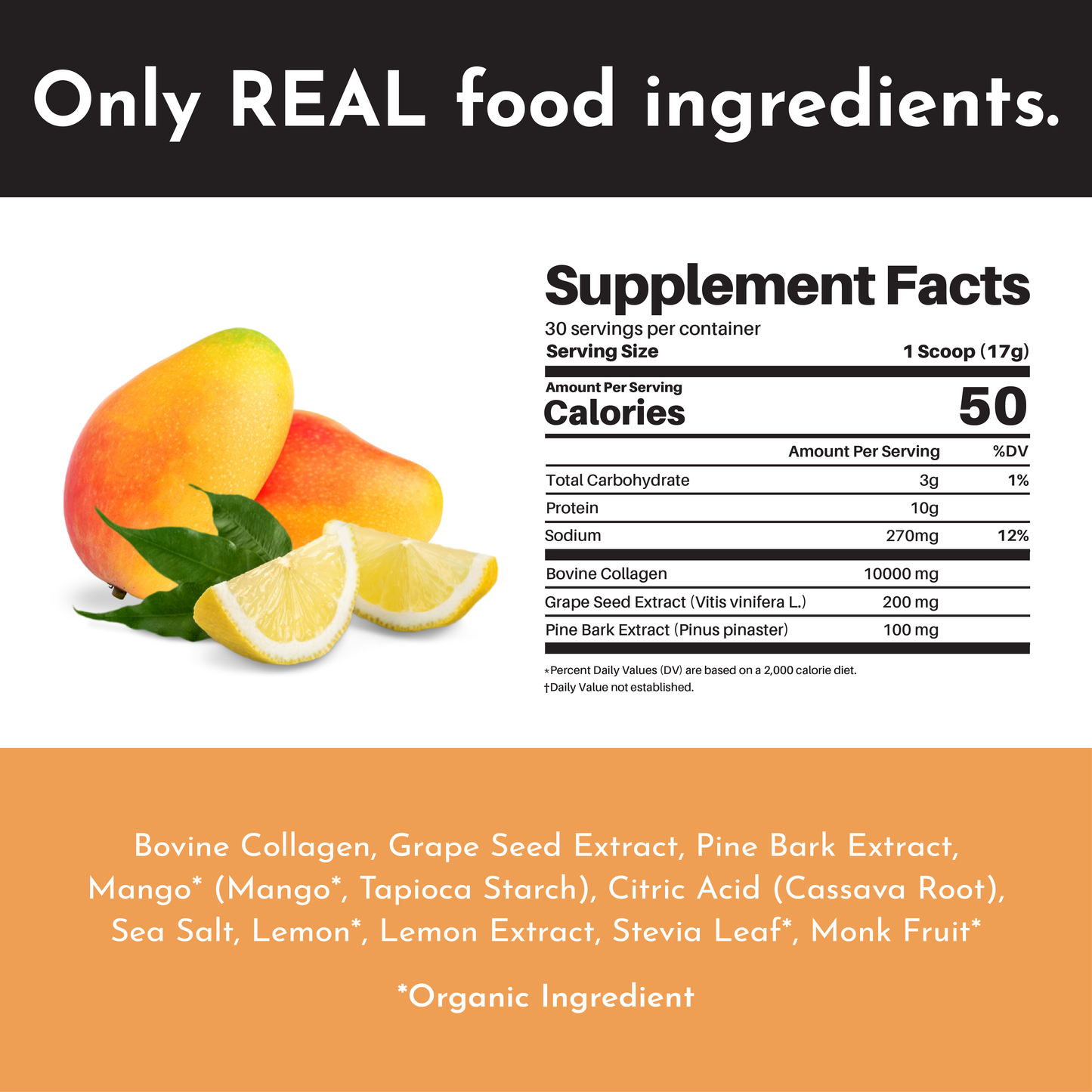 Mango Lemonade Collagen Peptides