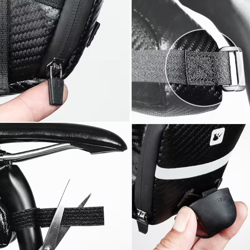 RHINOWALK Waterproof Storage Saddle Bag Seat Cycling Tail Rear reflection Bag Saddle-RK18558