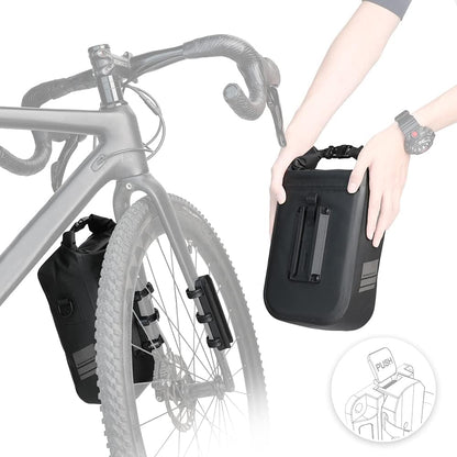 Rhinowalk 4L Waterproof Fork Bag Rack Bag Shoulder Bag for E-Scooter, Bike