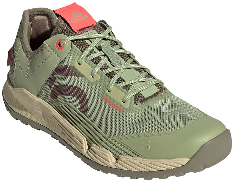 Five Ten Trailcross LT Flat Shoes - Women's Magic Lime/Quiet Crimson/Orbit Green 9.5