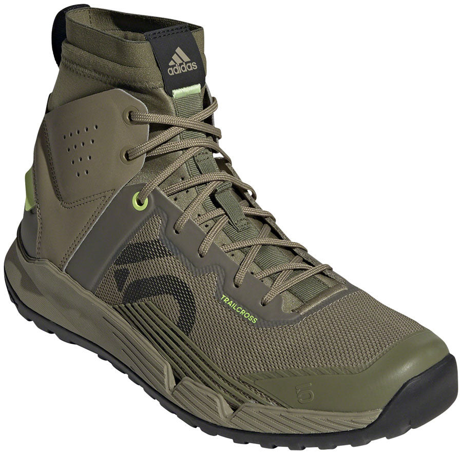 Five Ten Trailcross Mid Pro Flat Shoes - Men's Orbit Green/Core BLK/Pulse Lime 11.5