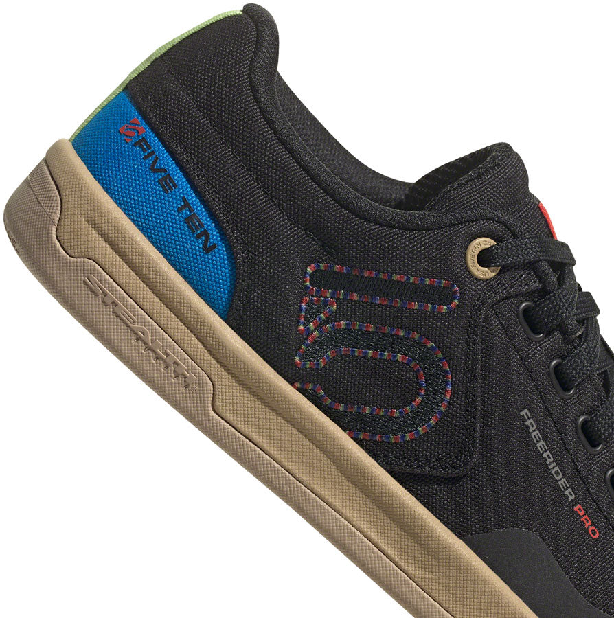 Five Ten Freerider Pro Canvas Flat Shoes - Men's Core BLK/Carbon/Pulse Lime 12.5