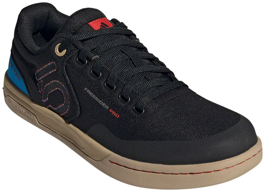 Five Ten Freerider Pro Canvas Flat Shoes - Men's Core BLK/Carbon/Pulse Lime 12.5