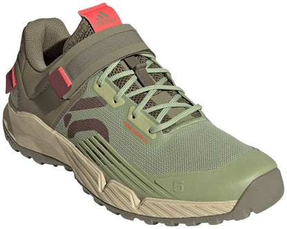 Five Ten Trailcross Mountain Clipless Shoes - Women's Quiet Crimson/Orbit Green/Turbo 7