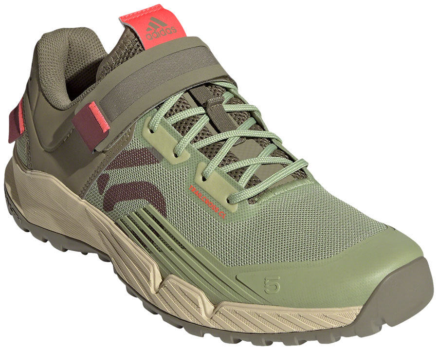 Five Ten Trailcross Mountain Clipless Shoes - Women's Quiet Crimson/Orbit Green/Turbo 10
