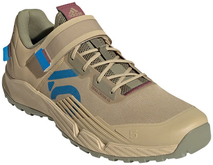 Five Ten Trailcross Mountain Clipless Shoes - Men's Beige Tone/Blue Rush/Orbit Green 10