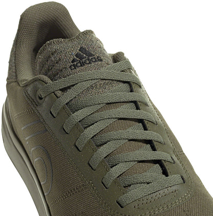 Five Ten Sleuth DLX Canvas Flat Shoes - Men's Focus Olive/Core BLK/Pulse Lime 7.5