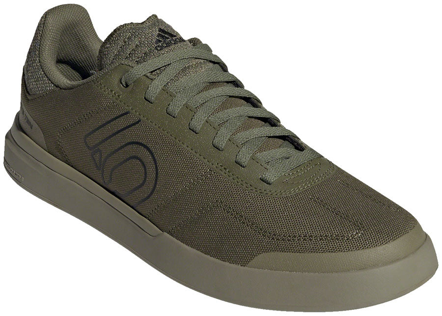 Five Ten Sleuth DLX Canvas Flat Shoes - Men's Focus Olive/Core BLK/Pulse Lime 8.5
