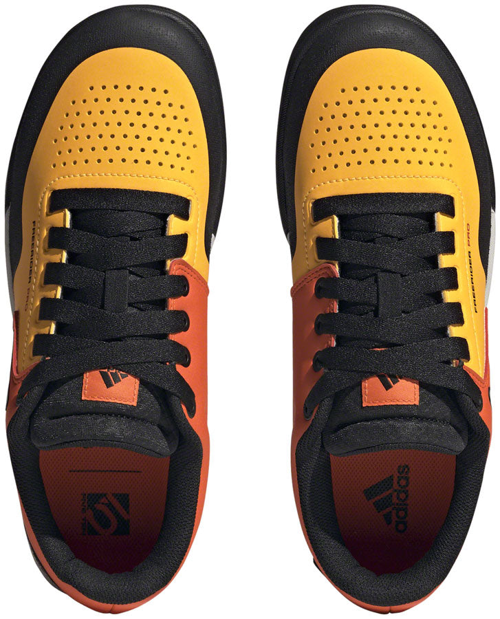 Five Ten Freerider Pro Flat Shoes - Men's Solar Gold/Ftwr White/Impact Orange 8.5