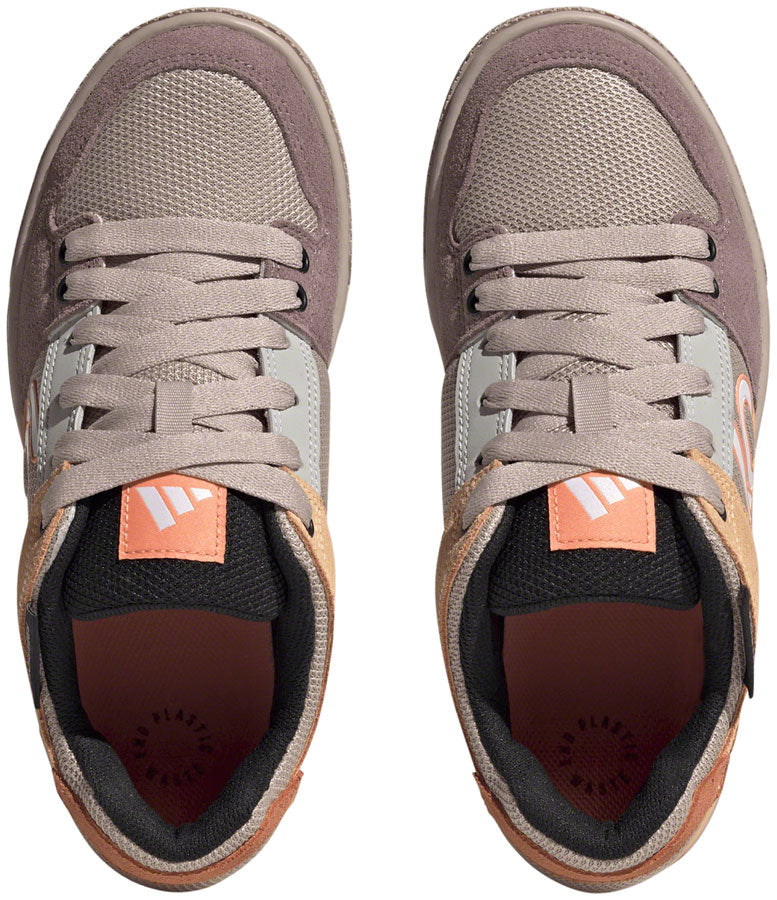 Five Ten Freerider Flat Shoes - Womens Wonder Taupe/Ftwr White/Acid Orange 7.5