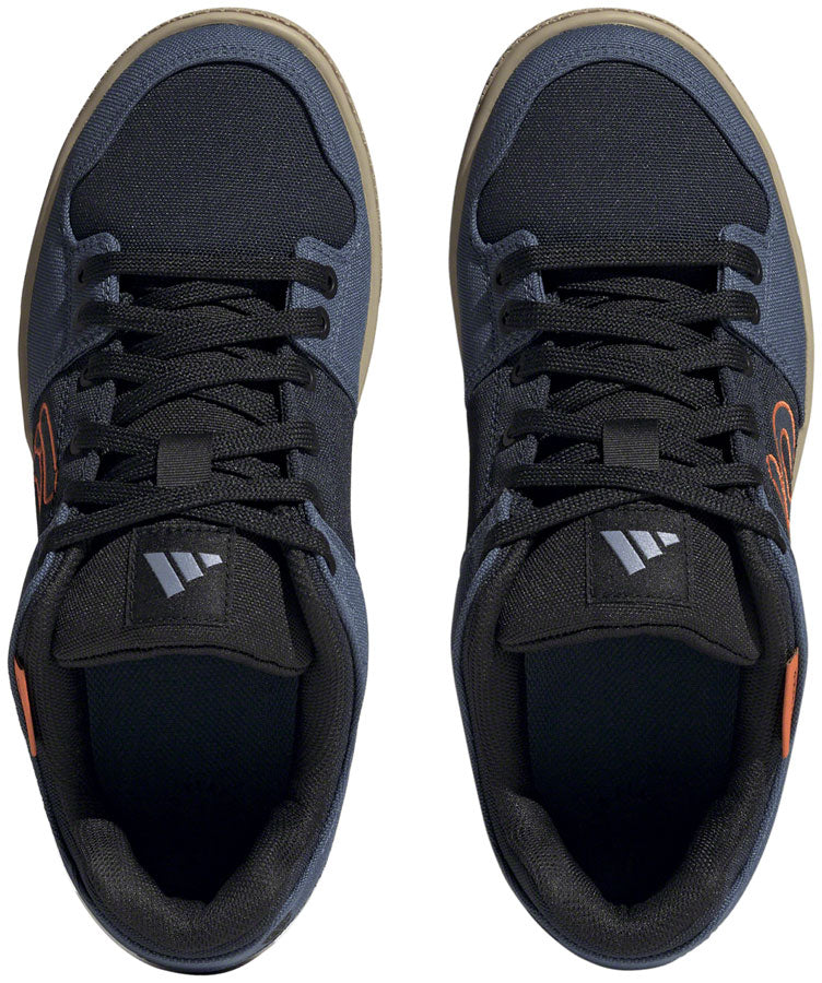Five Ten Freerider Canvas Flat Shoes - Men's Core Legend Ink/Wonder Steel/Impact Orange 12