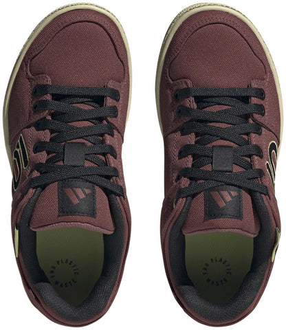 Five Ten Freerider Canvas Flat Shoes - Women's Quiet Crimson/Core Pulse Lime 10