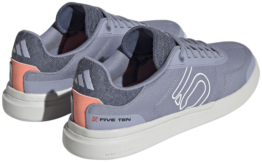 Five Ten Sleuth Deluxe Canvas Flat Shoes - Women's Silver Violet/Ftwr White/Coral 7.5