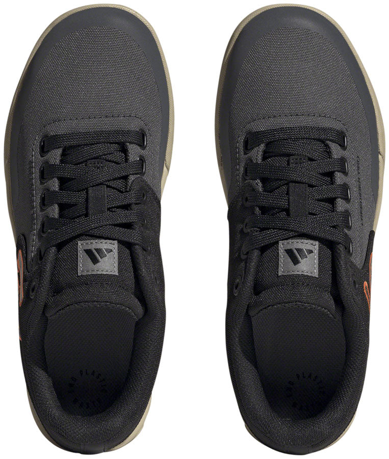 Five Ten Freerider Pro Canvas Flat Shoes - Women's Gray Six/Gray Four/Impact Orange 9