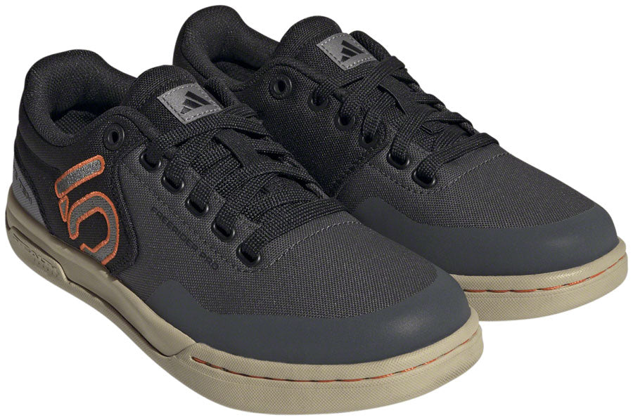 Five Ten Freerider Pro Canvas Flat Shoes - Women's Gray Six/Gray Four/Impact Orange 10