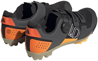 Five Ten Kestrel BOA Mountain Clipless Shoes - Men's Core BLK/Ftwr White/Impact Orange 11.5
