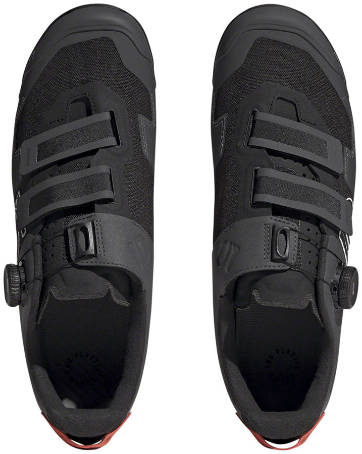 Five Ten Kestrel BOA Mountain Clipless Shoes - Men's Core BLK/Ftwr White/Impact Orange 6