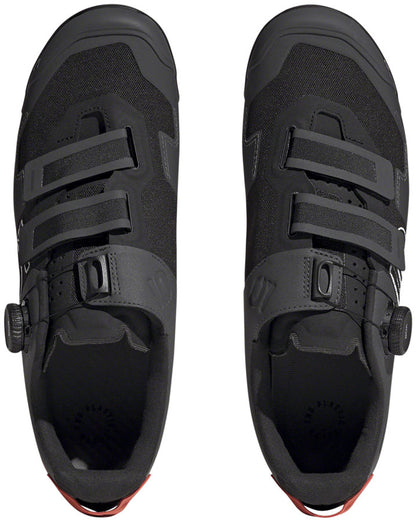 Five Ten Kestrel BOA Mountain Clipless Shoes - Men's Core BLK/Ftwr White/Impact Orange 11.5