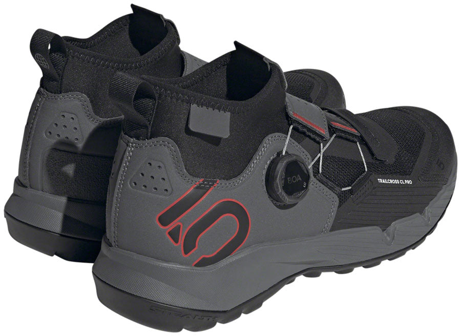 Five Ten Trailcross Pro Mountain Clipless Shoes - Men's Gray Five/Core BLK/Red 7