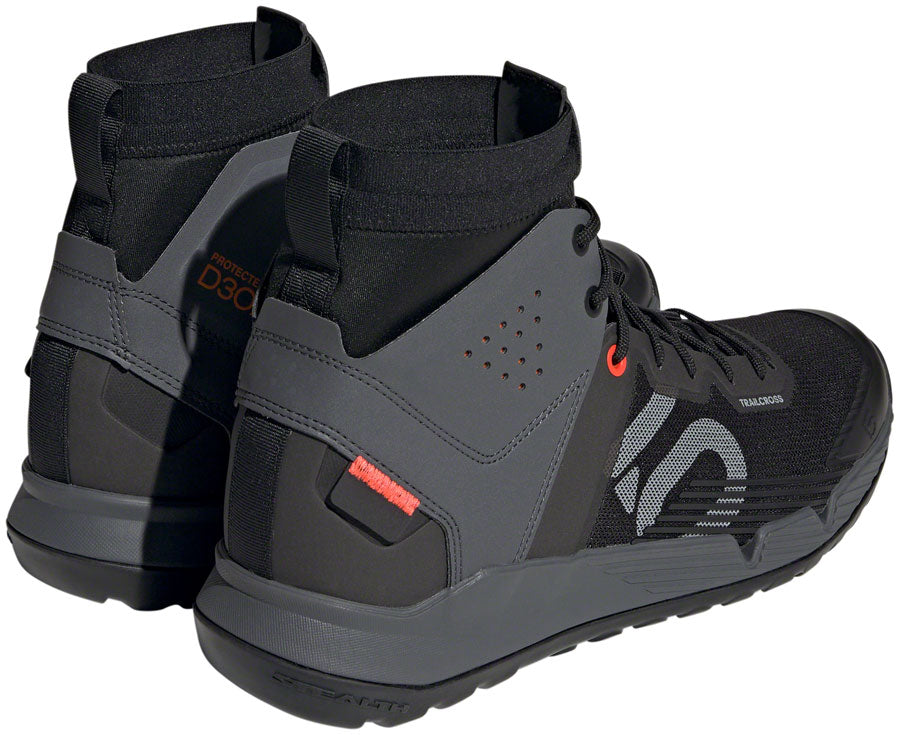 Five Ten Trailcross Mid Pro Flat Shoes - Men's Core BLK/Gray Two/Solar Red 10.5