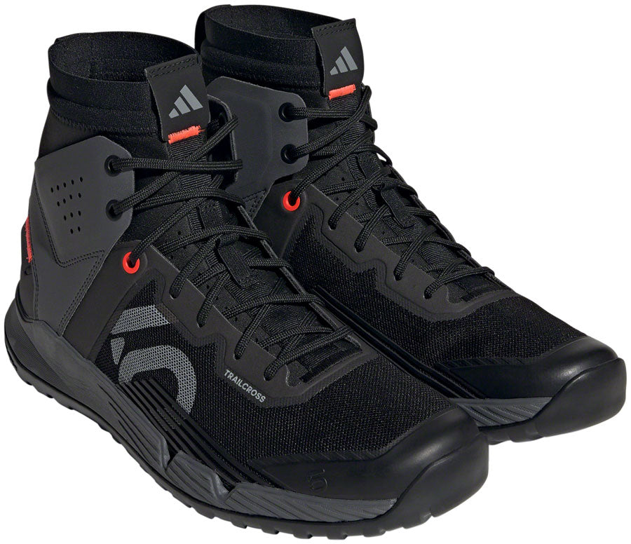Five Ten Trailcross Mid Pro Flat Shoes - Men's Core BLK/Gray Two/Solar Red 11.5