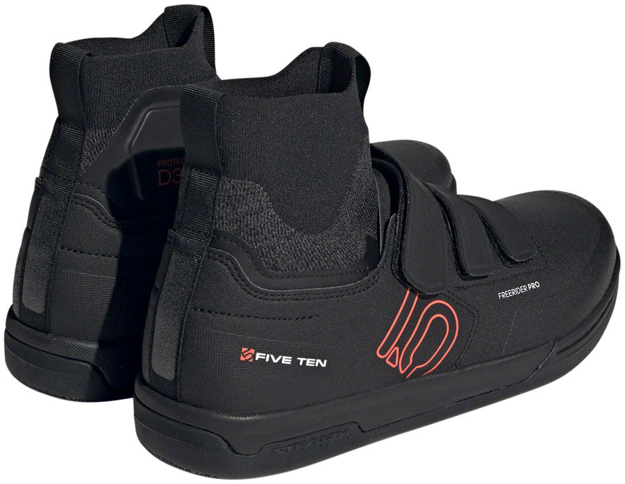 Five Ten Freerider Pro Mid VCS Flat Shoes - Men's Core BLK/Solar Red/Gray Three 9.5