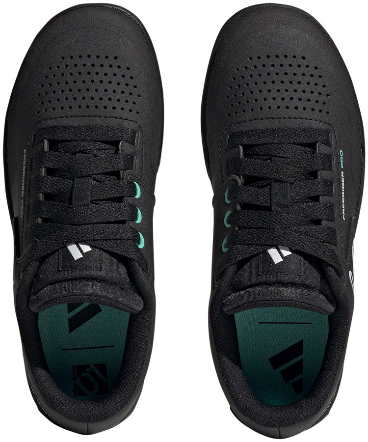 Five Ten Freerider Pro Flat Shoes - Women's Core BLK/Crystal White/Acid Mint 5