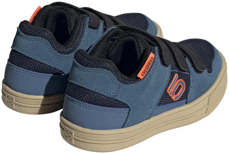 Five Ten Freerider Kid's VCS Flat Shoes - Youth Legend Ink/Wonder Steel/Impact Orange 10.5K