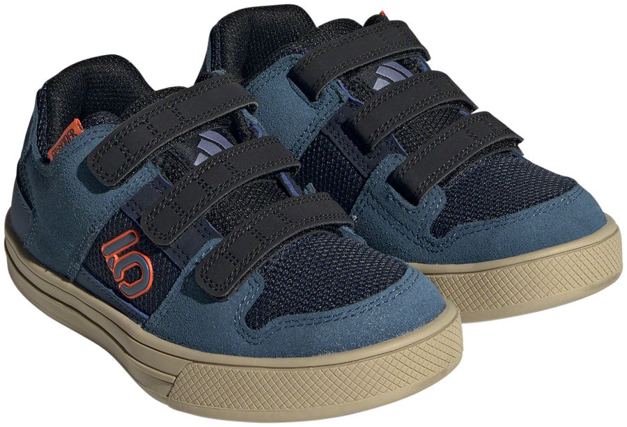 Five Ten Freerider Kid's VCS Flat Shoes - Youth Legend Ink/Wonder Steel/Impact Orange 13K