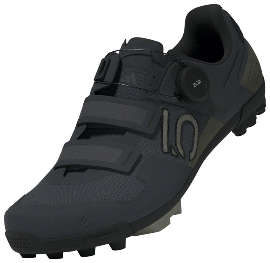 Five Ten Kestrel BOA Mountain Clipless Shoes - Men's Gray Six/Silver Pebble/Olive Strata 15