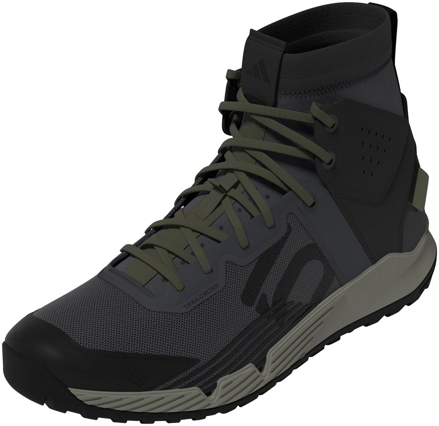 Five Ten Trailcross Mid Pro Flat Shoes - Men's Gray Six/Core BLK/Olive Strata 13