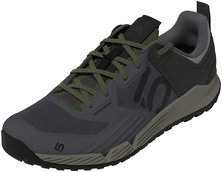 Five Ten Trailcross XT Flat Shoes - Men's Gray Six/Core BLK/Olive Strata 13