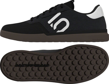 Five Ten Sleuth Canvas Flat Shoes - Men's Core Black/Core Black/FTWR White 6