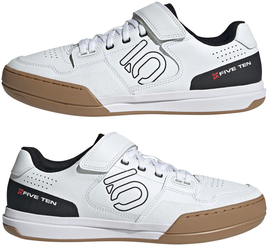 Five Ten Hellcat Mountain Clipless Shoes - Men's FTWR White/Core BLK/Red 9.5