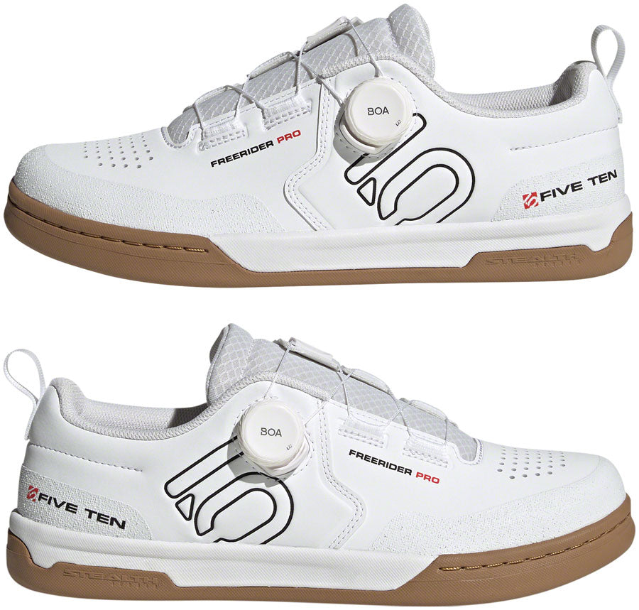 Five Ten Freerider Pro BOA Flat Shoes - Men's FTWR White/Core Black/Red 15