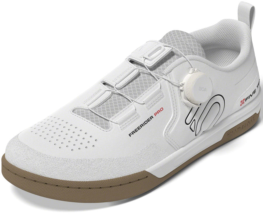 Five Ten Freerider Pro BOA Flat Shoes - Men's FTWR White/Core Black/Red 6