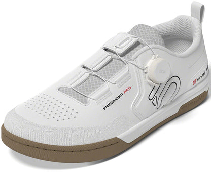 Five Ten Freerider Pro BOA Flat Shoes - Men's FTWR White/Core Black/Red 9