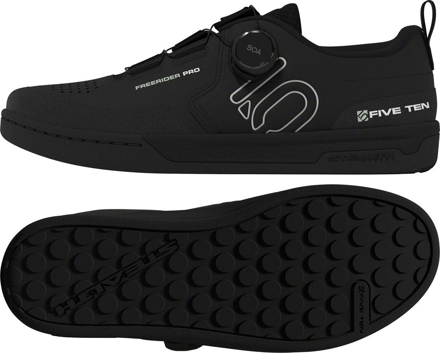 Five Ten Freerider Pro BOA Flat Shoes - Women's  Core BLK/Linen Green/FTWR White 6
